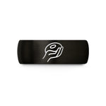 personalized dad birthday presents – black tungsten hand grip wedding band