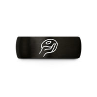 personalized dad birthday presents – black tungsten hand grip wedding band