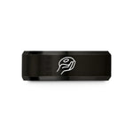 best dad birthday ideas – black tungsten hand grip wedding band