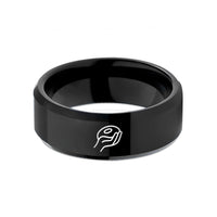 cool presents for fathers – black tungsten hand grip wedding band