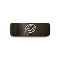 best dad birthday ideas – gunmetal & black tungsten hand grip wedding band