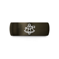 birthday presents for dad – gunmetal & black tungsten sextant wedding band