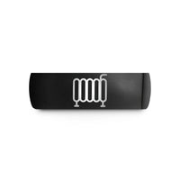 unique presents for her – black tungsten radiator wedding band