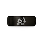 personalized presents for him – black tungsten log loader wedding band