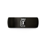 personalized rings for couples – black tungsten c clamp wedding band