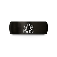unique present for husband – black tungsten zhangjiajie stone pillars wedding band