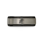 men's birthday presents ideas – black & gray tungsten bass tuners wedding band