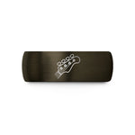 special presents for him – gunmetal & black tungsten bass tuners wedding band