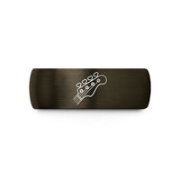 special presents for him – gunmetal & black tungsten bass tuners wedding band