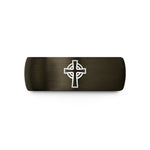 present ideas for him – gunmetal & black tungsten celtic cross wedding band