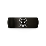 best presents for guys – black & rose gold tungsten gerbil eyes wedding band