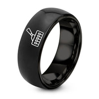 Unique Gifts For Men – black tungsten blade switch ring