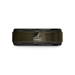 cool rings for him – gunmetal & black tungsten blade switch wedding band