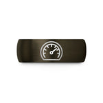 cool personalized presents him – gunmetal & black tungsten speedometer wedding band