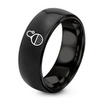 Unique Gifts For Men – black tungsten tea infuser ball ring