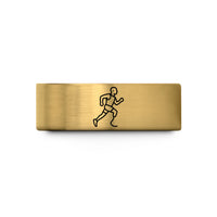 tungsten ring for women – gold tungsten runner blade prosthetic wedding band