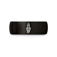 special presents for mom – black tungsten spark plug wedding band