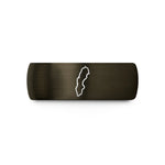 unique mom present ring – gunmetal & black tungsten sweden wedding band