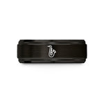 unique geeky presents men – black tungsten saxophone wedding band