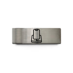 tungsten rings for mothers – blue & grey tungsten charging dock wedding band