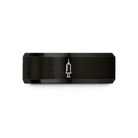 unique presents for women – black tungsten syringe wedding band
