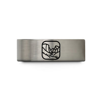 tungsten bands for couples – blue & grey tungsten tunnel view yosemite wedding band