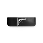 unique jewelry for her – black tungsten combination square wedding band