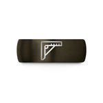 engraved rings for her – gunmetal & black tungsten combination square wedding band