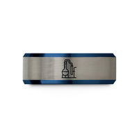 presents for female grads – blue & gray tungsten reflux setup wedding band