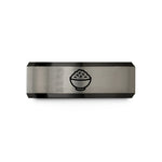 graduation presents for her – black & gray tungsten rice bowl wedding band