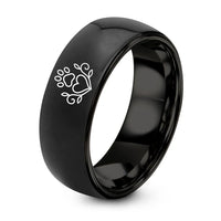 swatch color sample for Vine Paw Heart ring style 02