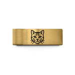 wedding band style trends – gold tungsten american shorthair wedding band