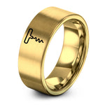 wedding presents for couples – gold tungsten corkscrew ring