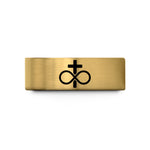 wedding present ideas for couples – gold tungsten infinity cross wedding band