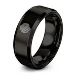 black tungsten bathymetry lines ring