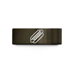 couples tungsten band set – gunmetal & rose gold tungsten hot dog wedding band