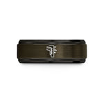 customized tungsten wedding rings – gunmetal & black tungsten vernier calipers wedding band