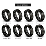 font options for inside engraving on black ur rune rings