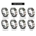 font options for inside engraving on grey ur rune rings