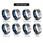 font options for inside engraving on blue & grey ursa major rings