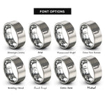 font options for inside engraving on gray uruz rings