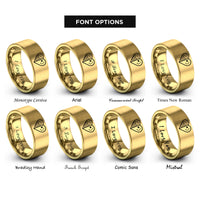 font options for inside engraving on gold usa china heart rings