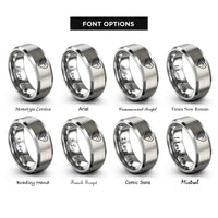 font options for inside engraving on gray usa china heart rings