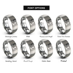 font options for inside engraving on grey usa italy heart rings