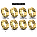 font options for inside engraving on gold usa philippines heart rings
