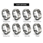 font options for inside engraving on gray usa philippines heart rings