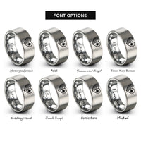 font options for inside engraving on silver usa philippines heart rings