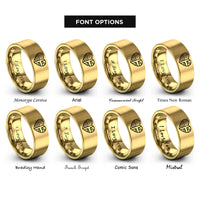 font options for inside engraving on gold usa uk rings