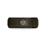 tungsten ring for men – gunmetal & black tungsten 3d cube wedding band