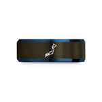 special presents for anniversaries – gunmetal & blue tungsten japan wedding band